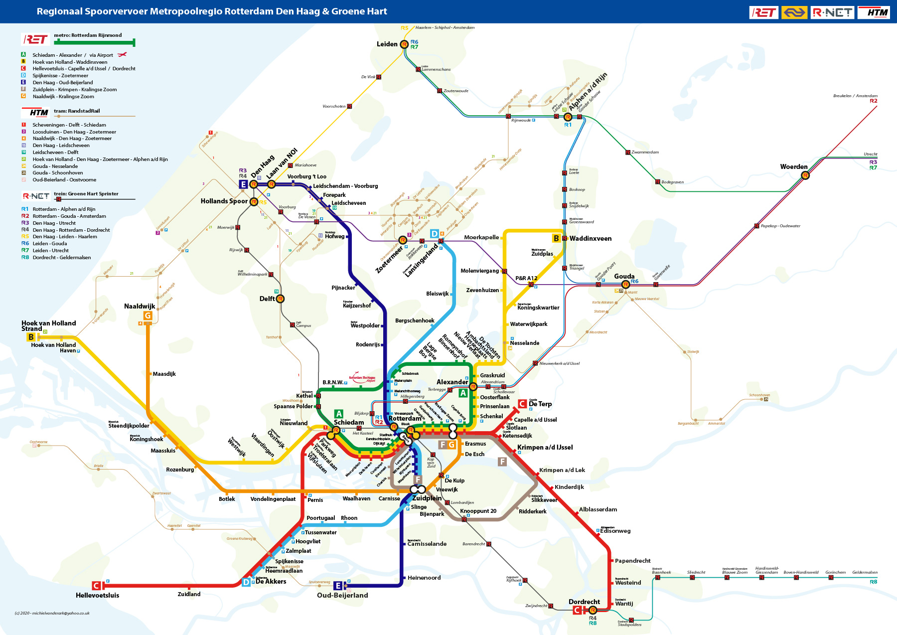 Metro Rotterdam Kaart Free - Vogels